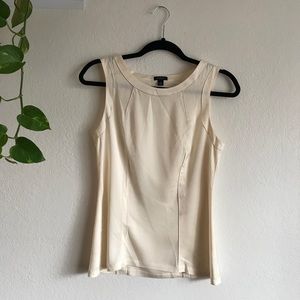 Ann Taylor cream silk tank